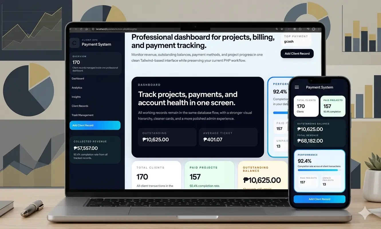Client Project Management Dashboard